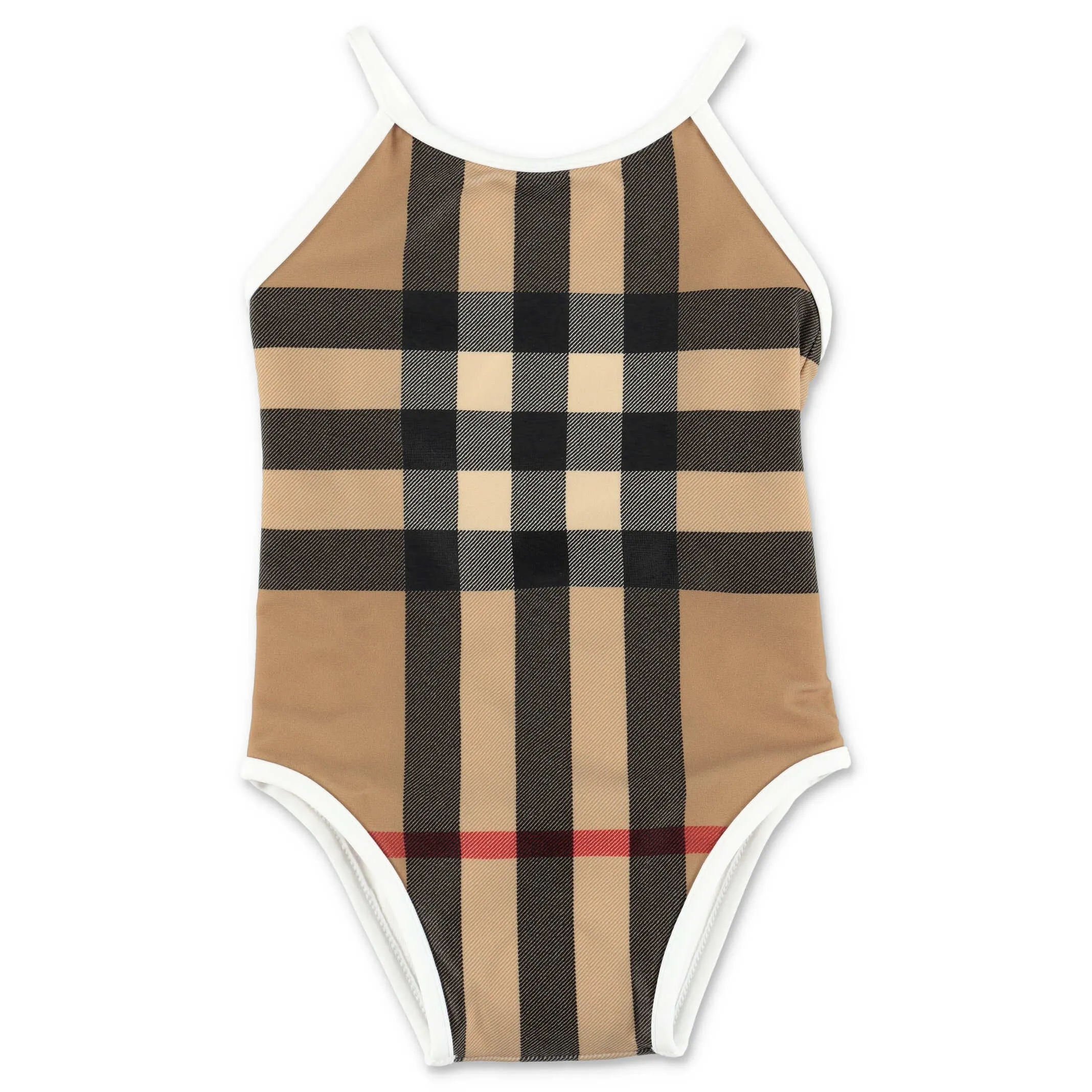Burberry Kids Check Print Swimsuit