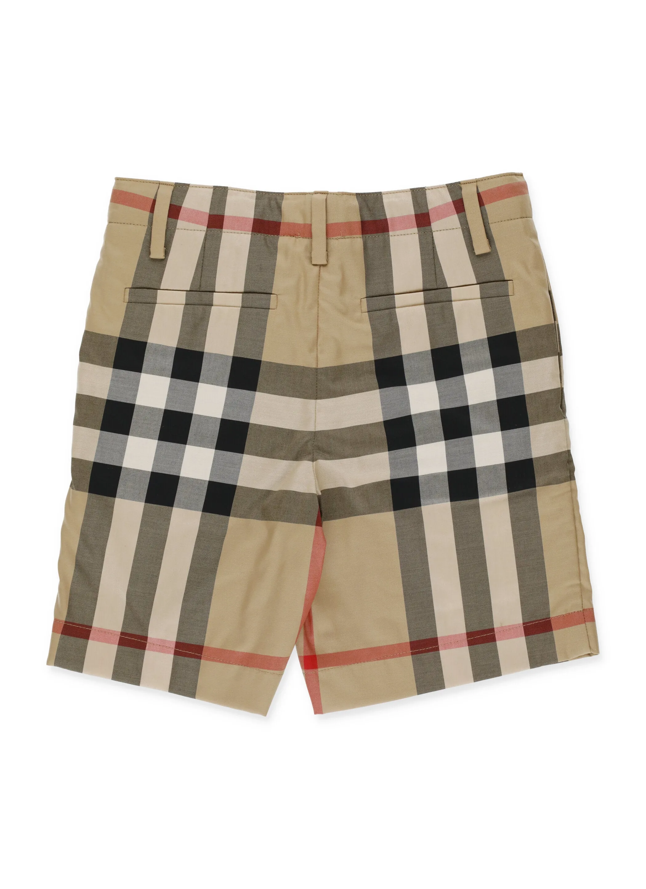 Burberry Kids Check Print Tailored Shorts