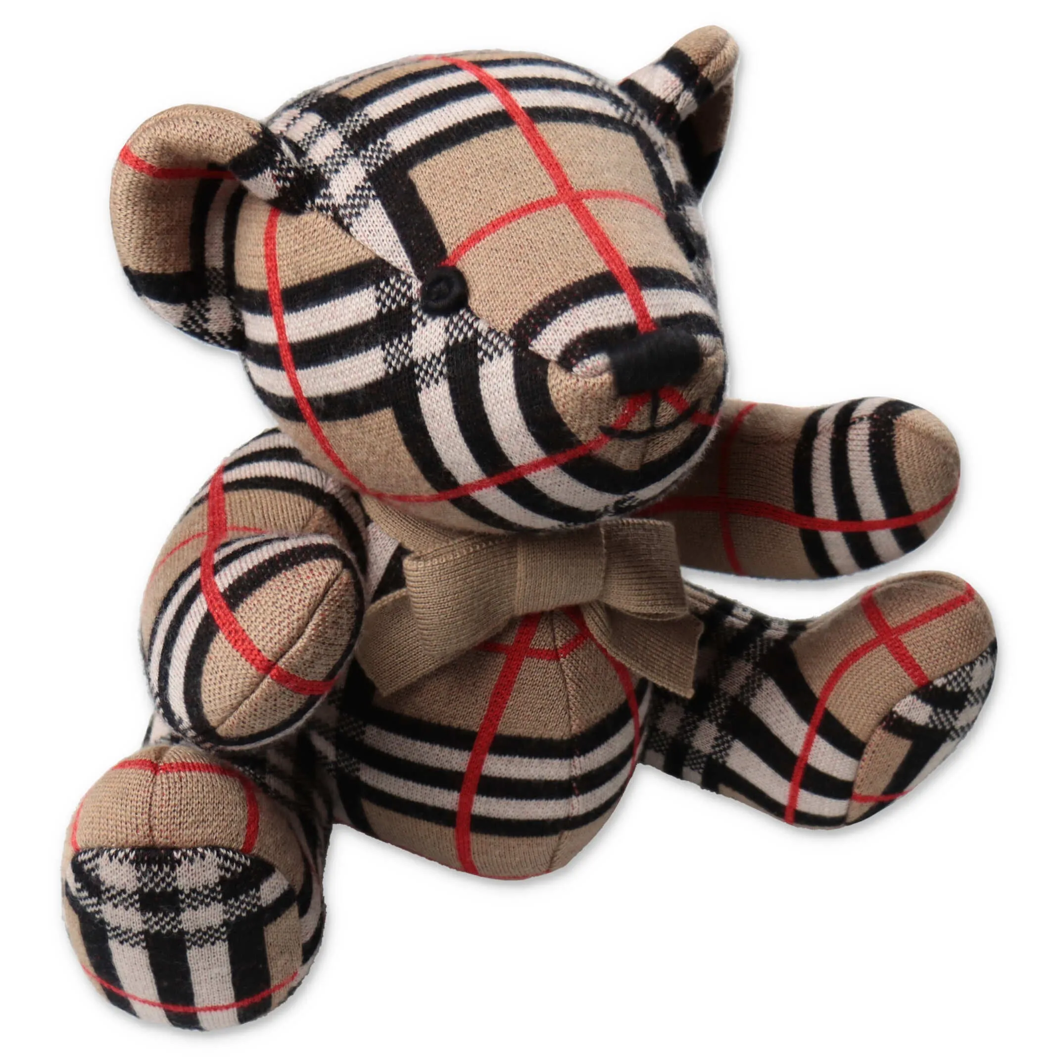 Burberry Kids Check Print Teddy Bear