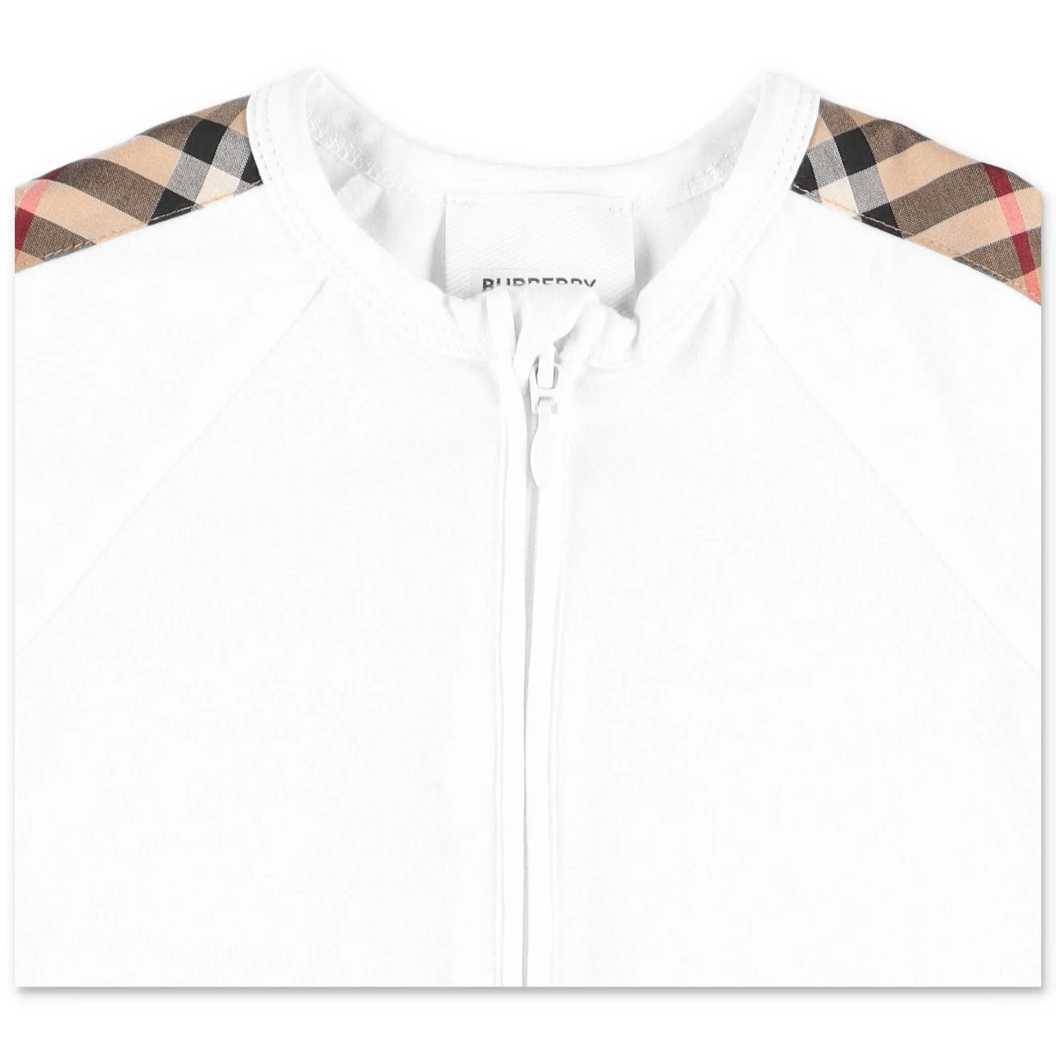 Burberry Kids Check Trim Three-Piece Baby Rompers Set