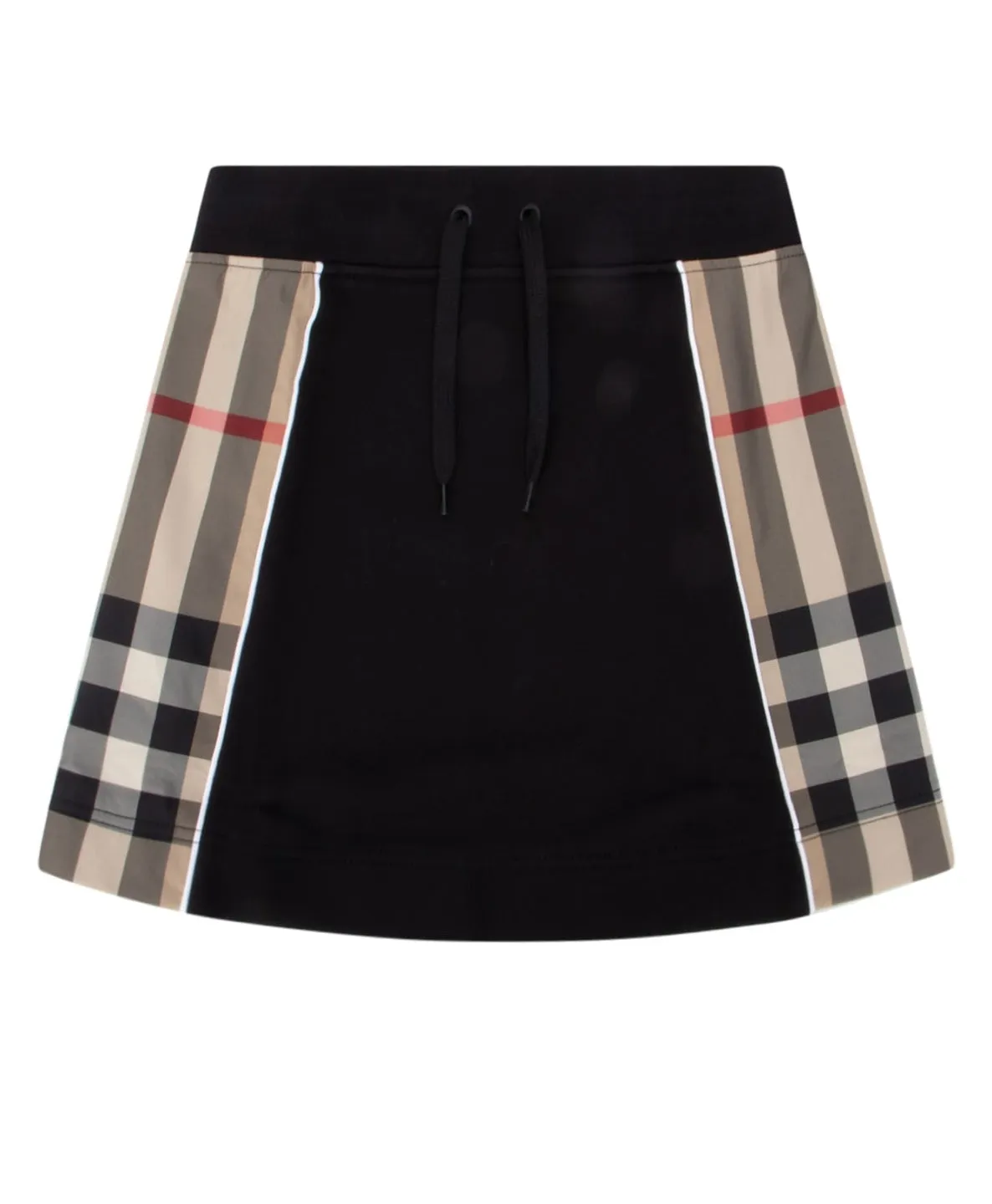 Burberry Kids Checked Drawstring Track Skirt