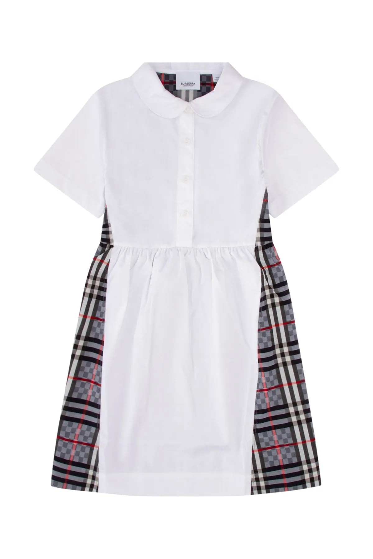 Burberry Kids Checked Print Polo Dress