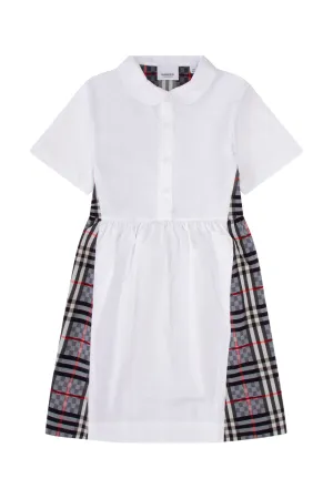 Burberry Kids Checked Print Polo Dress