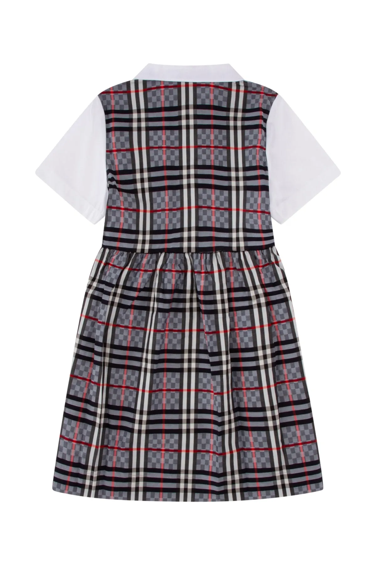 Burberry Kids Checked Print Polo Dress
