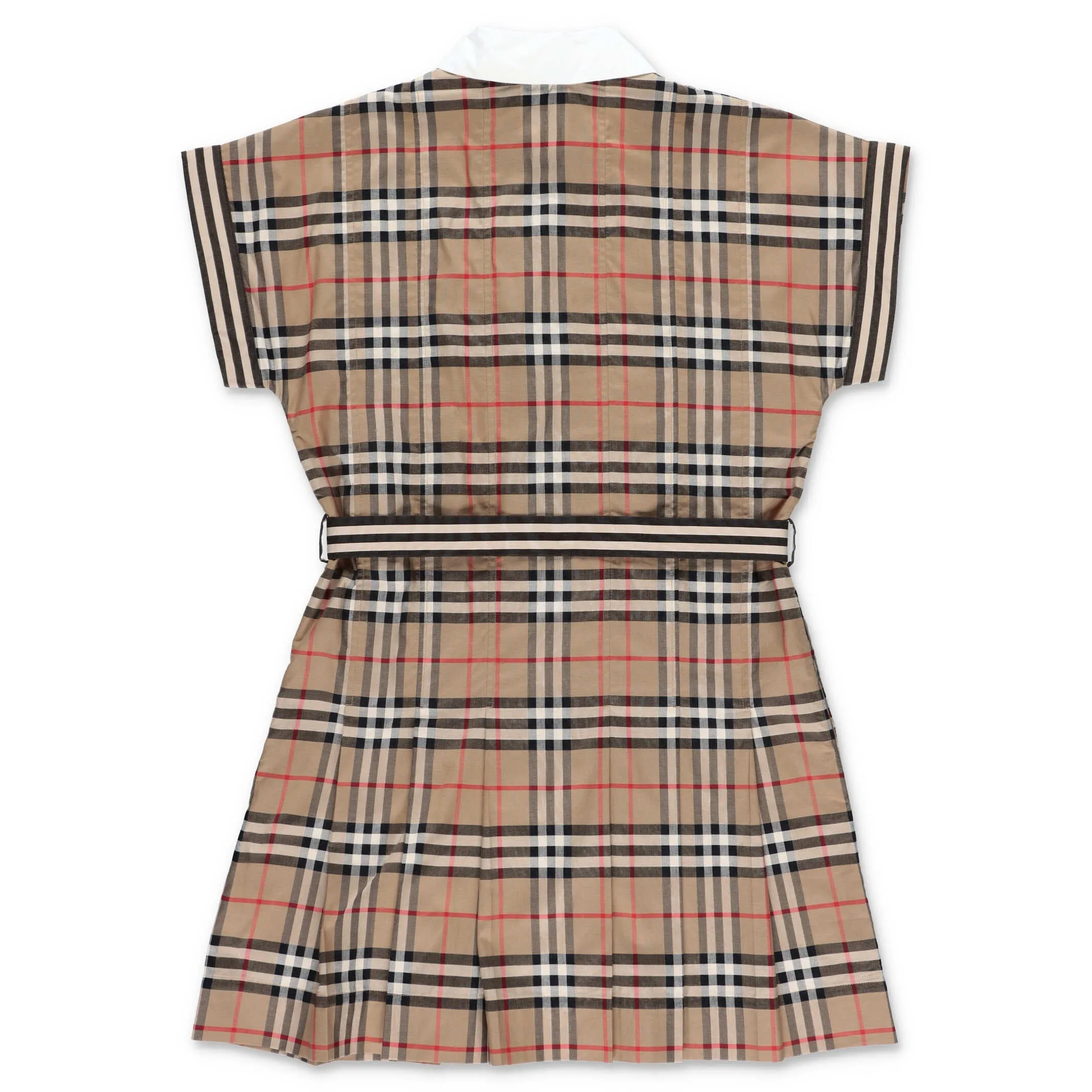 Burberry Kids Contrast Collar Vintage Check Dress