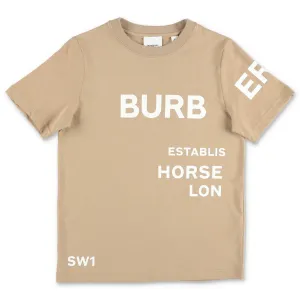 Burberry Kids Horseferry Print Crewneck T-Shirt