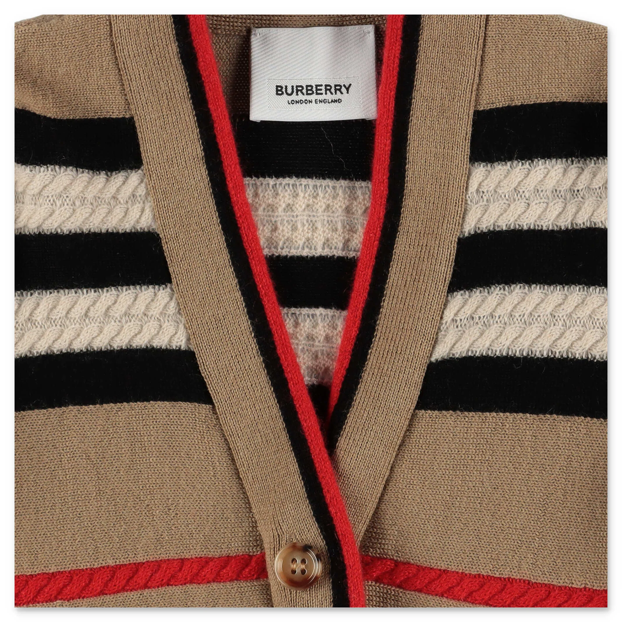 Burberry Kids Icon Stripe Cardigan