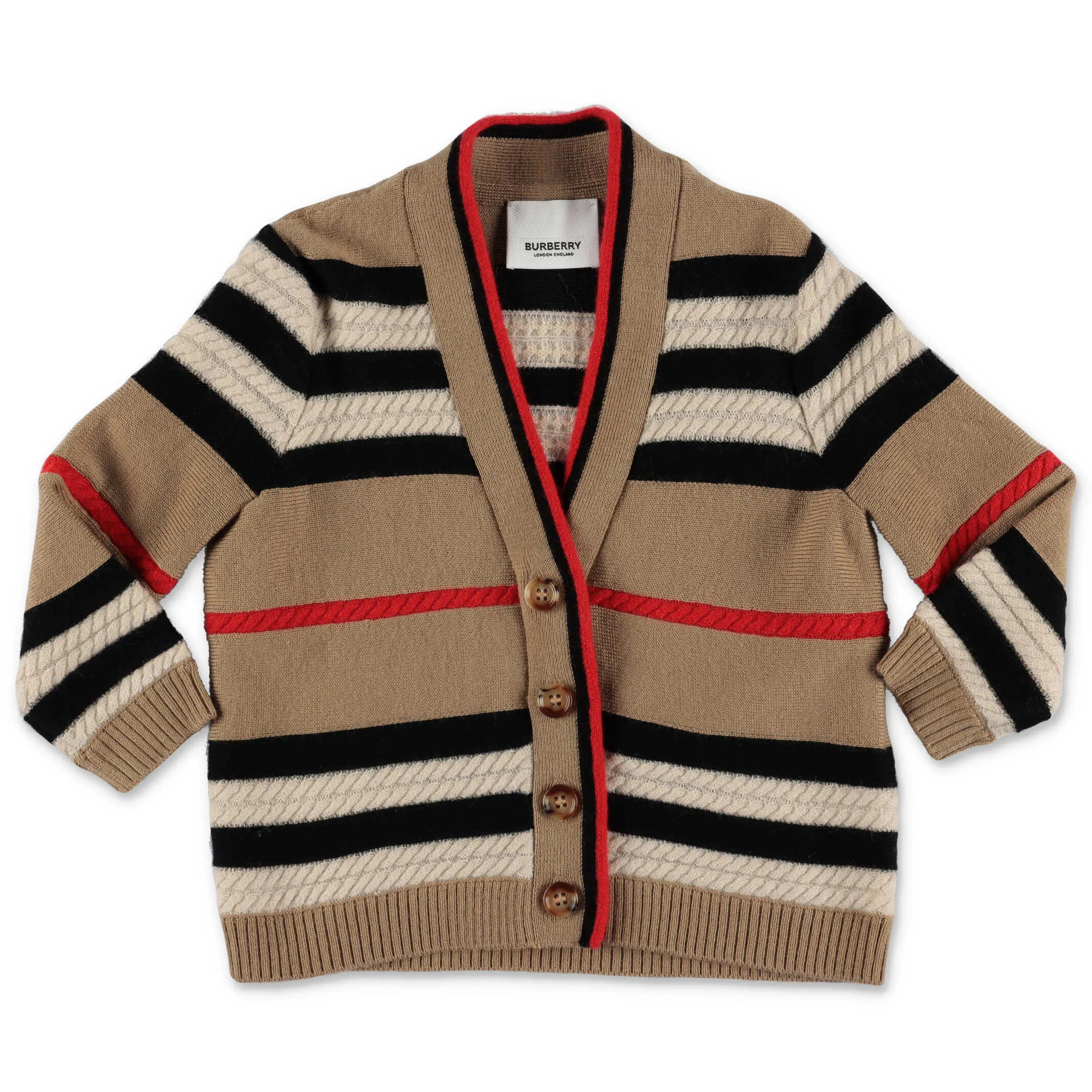 Burberry Kids Icon Stripe Cardigan