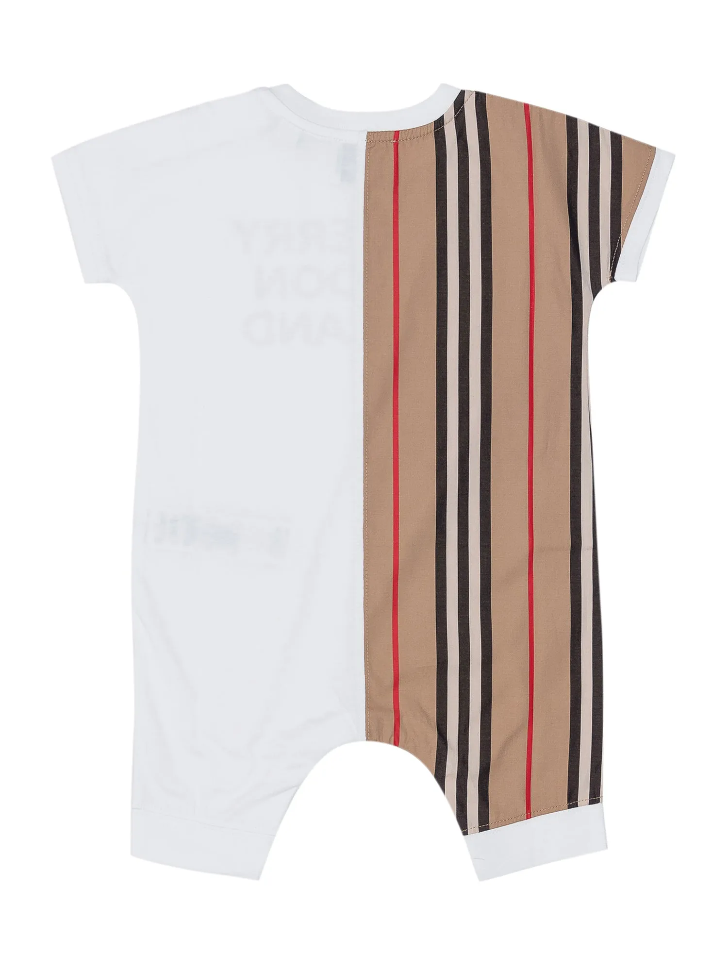 Burberry Kids Icon Stripe Panel Playsuit