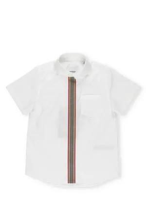 Burberry Kids Icon Stripe Short Sleeve Shirt