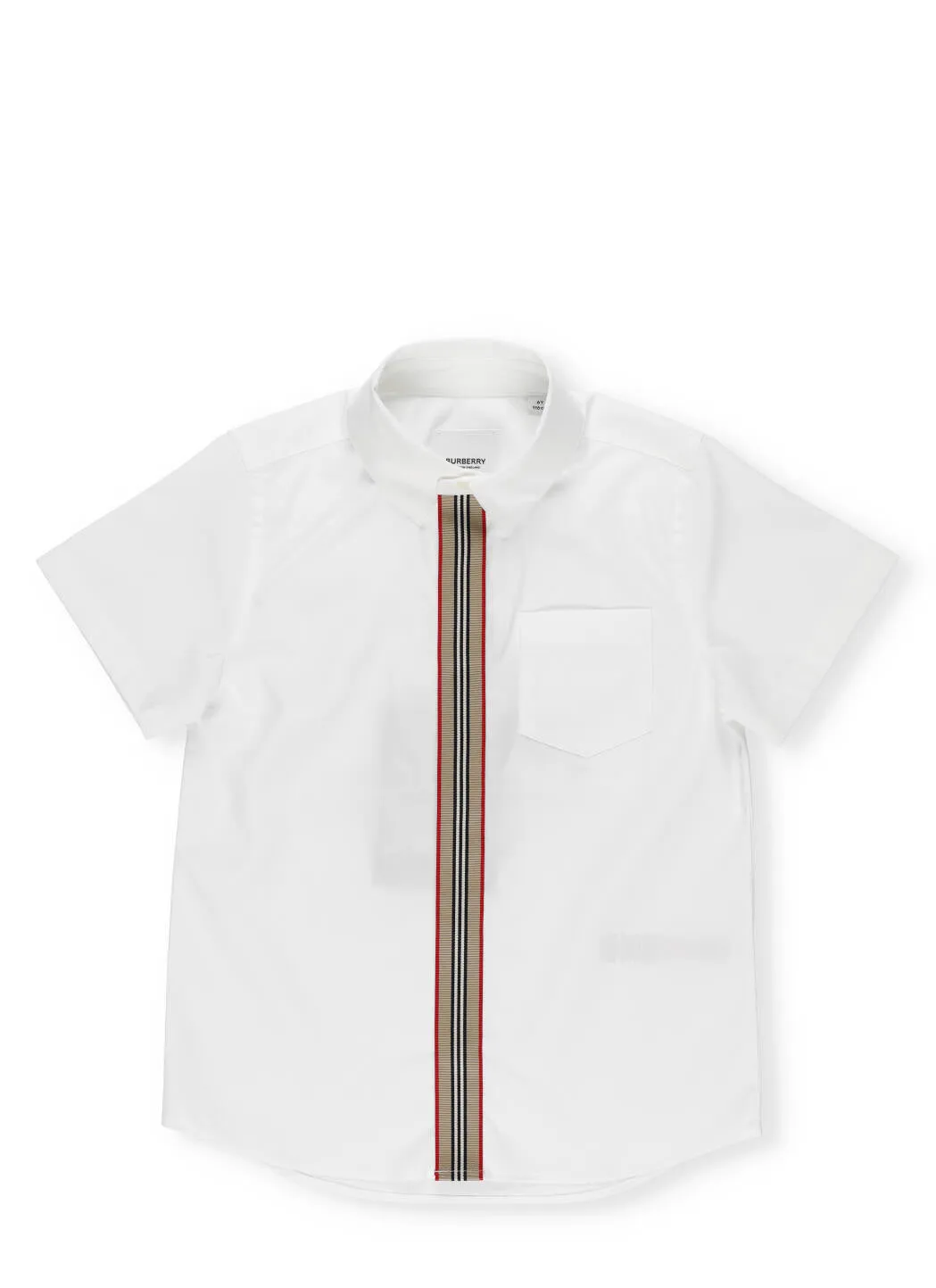 Burberry Kids Icon Stripe Short Sleeve Shirt