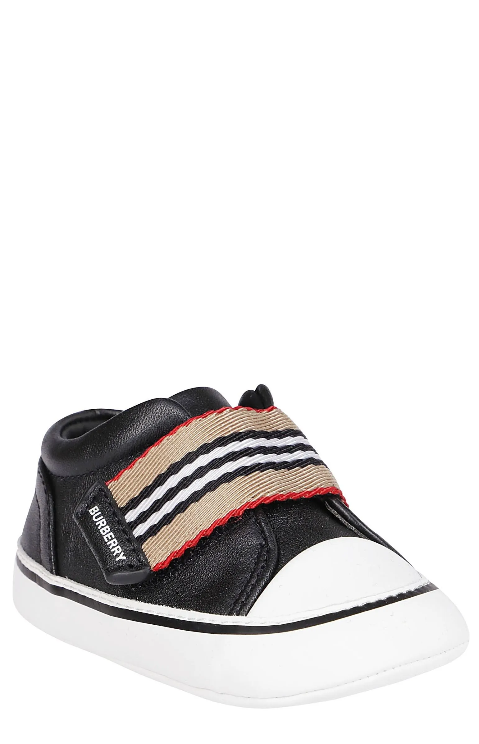 Burberry Kids Icon Stripe Strap Sneakers