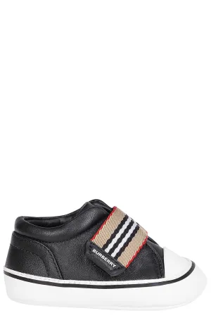 Burberry Kids Icon Stripe Strap Sneakers