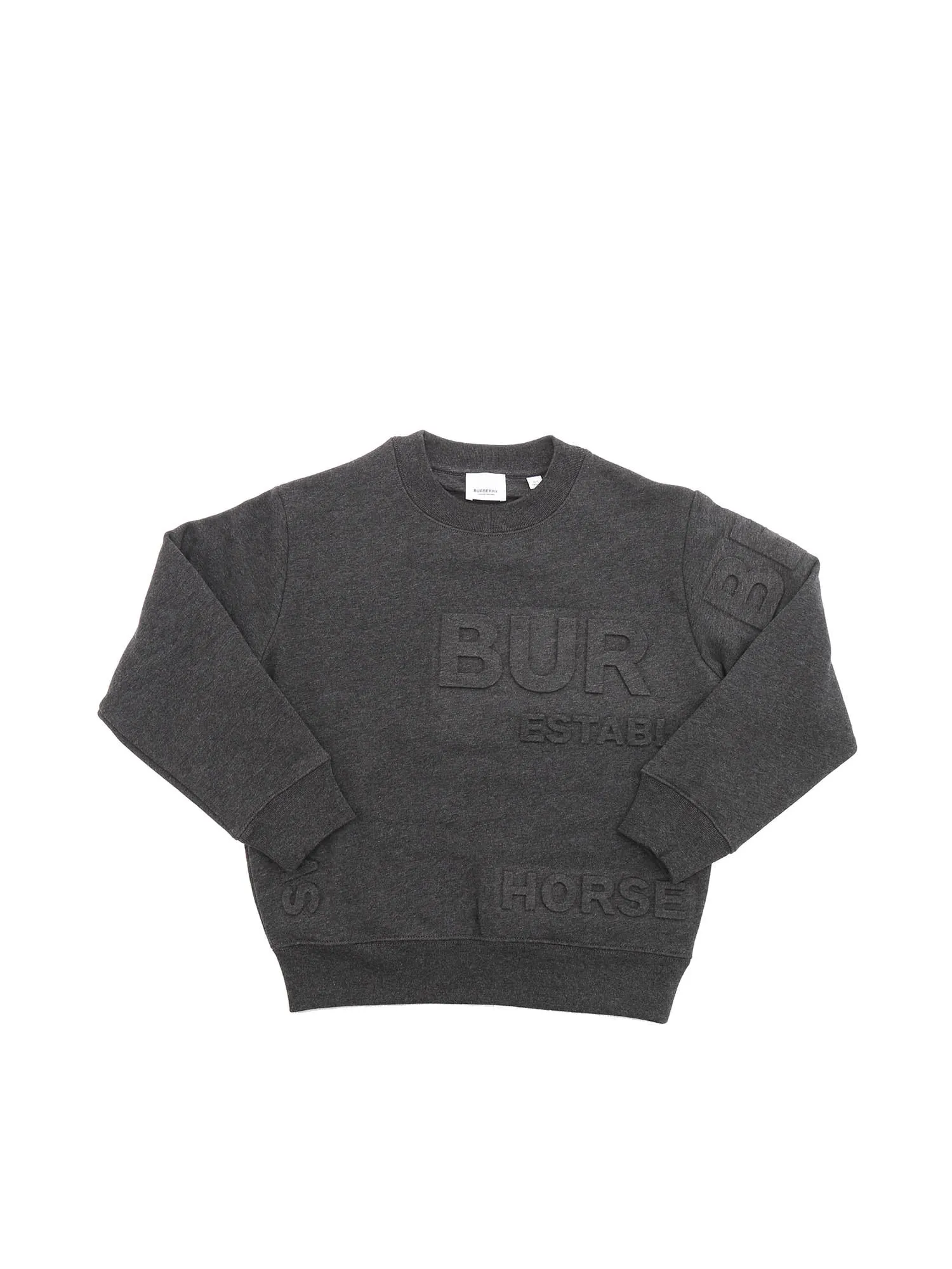 Burberry Kids Logo Embossed Sweatshirt