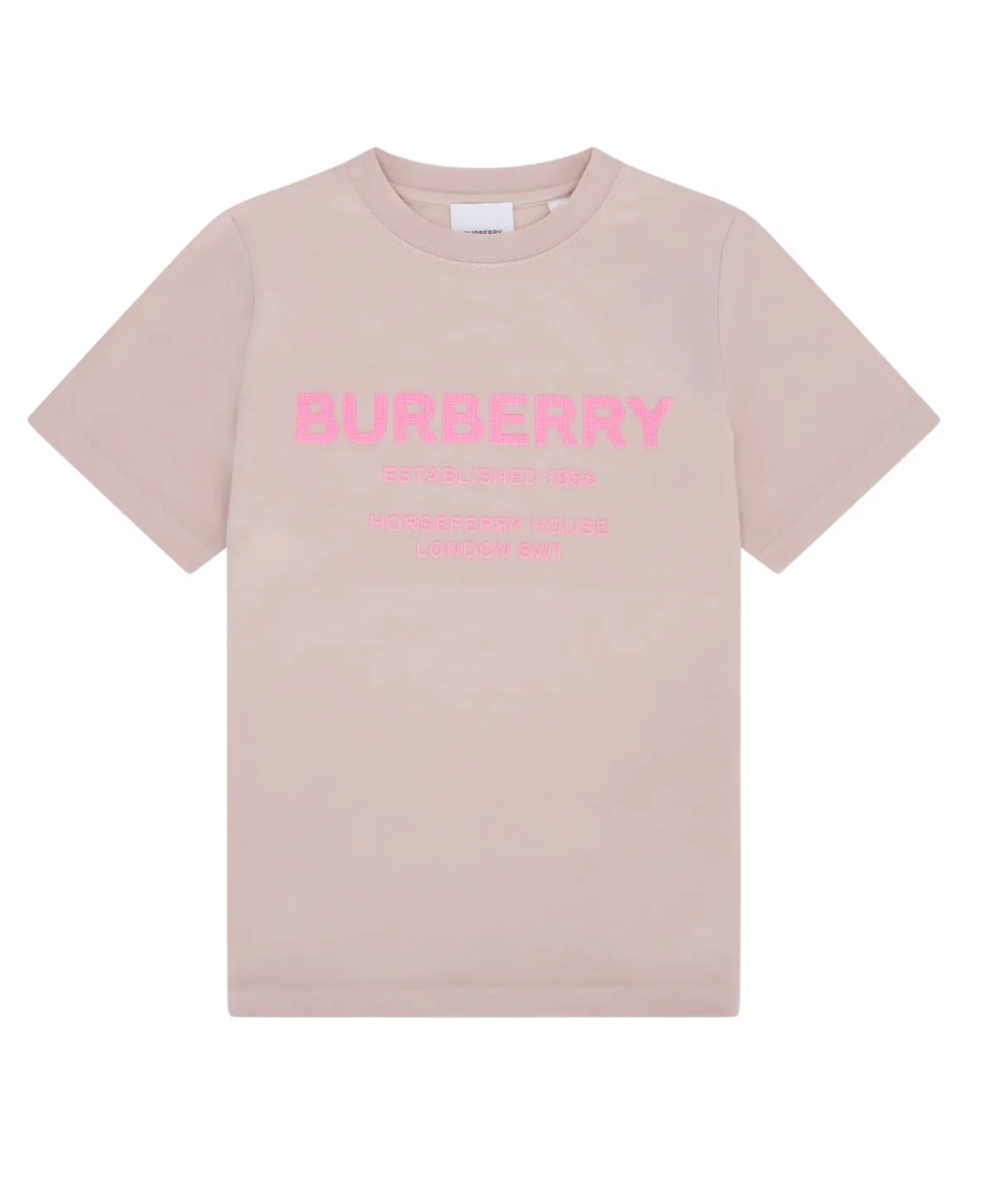 Burberry Kids Logo Printed Crewneck T-Shirt