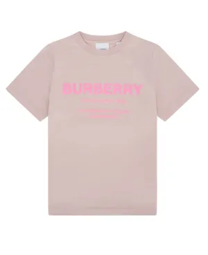 Burberry Kids Logo Printed Crewneck T-Shirt