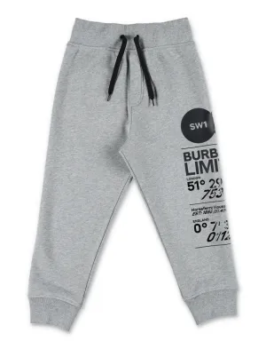 Burberry Kids Logo Printed Drawstring Track Pants