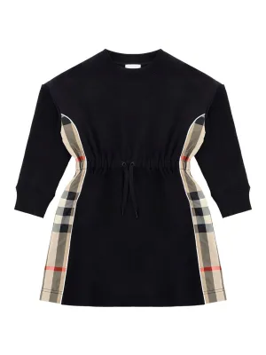 Burberry Kids Milly Checked Panel Dress