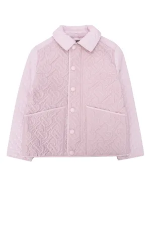 Burberry Kids Monogram Motif Quilted Jacket