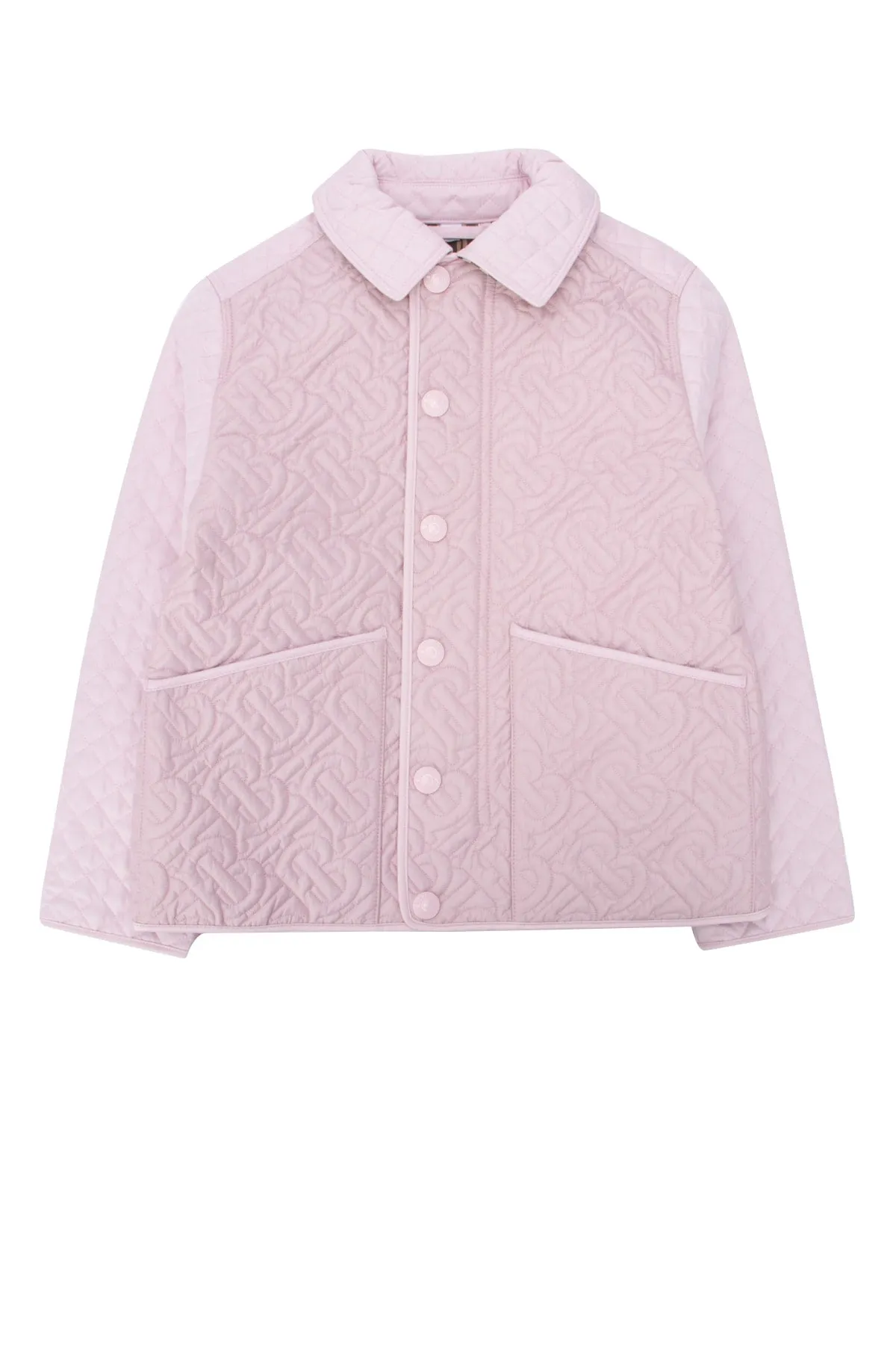 Burberry Kids Monogram Motif Quilted Jacket