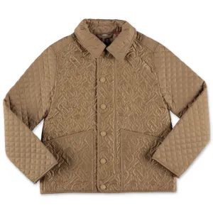 Burberry Kids Monogram Quilted Panel Jacket