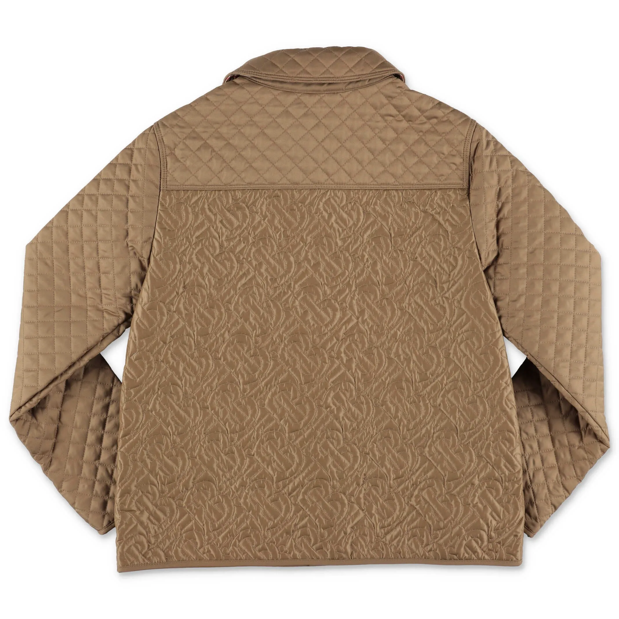 Burberry Kids Monogram Quilted Panel Jacket