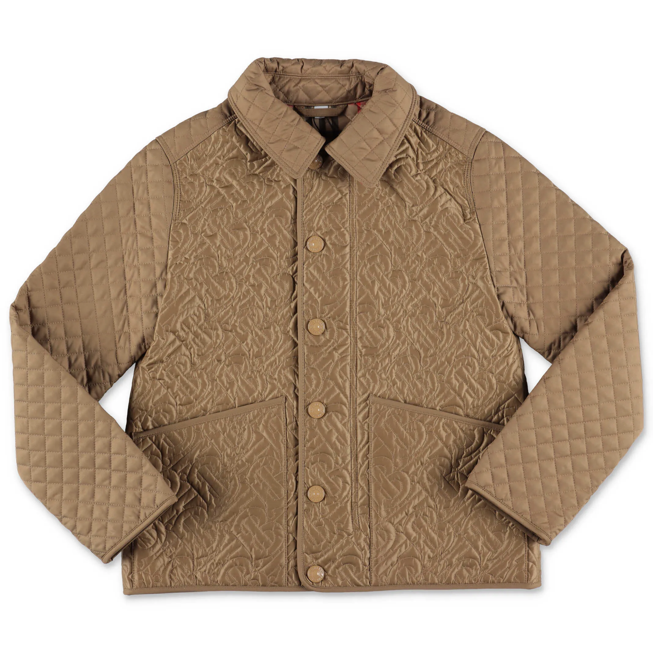 Burberry Kids Monogram Quilted Panel Jacket