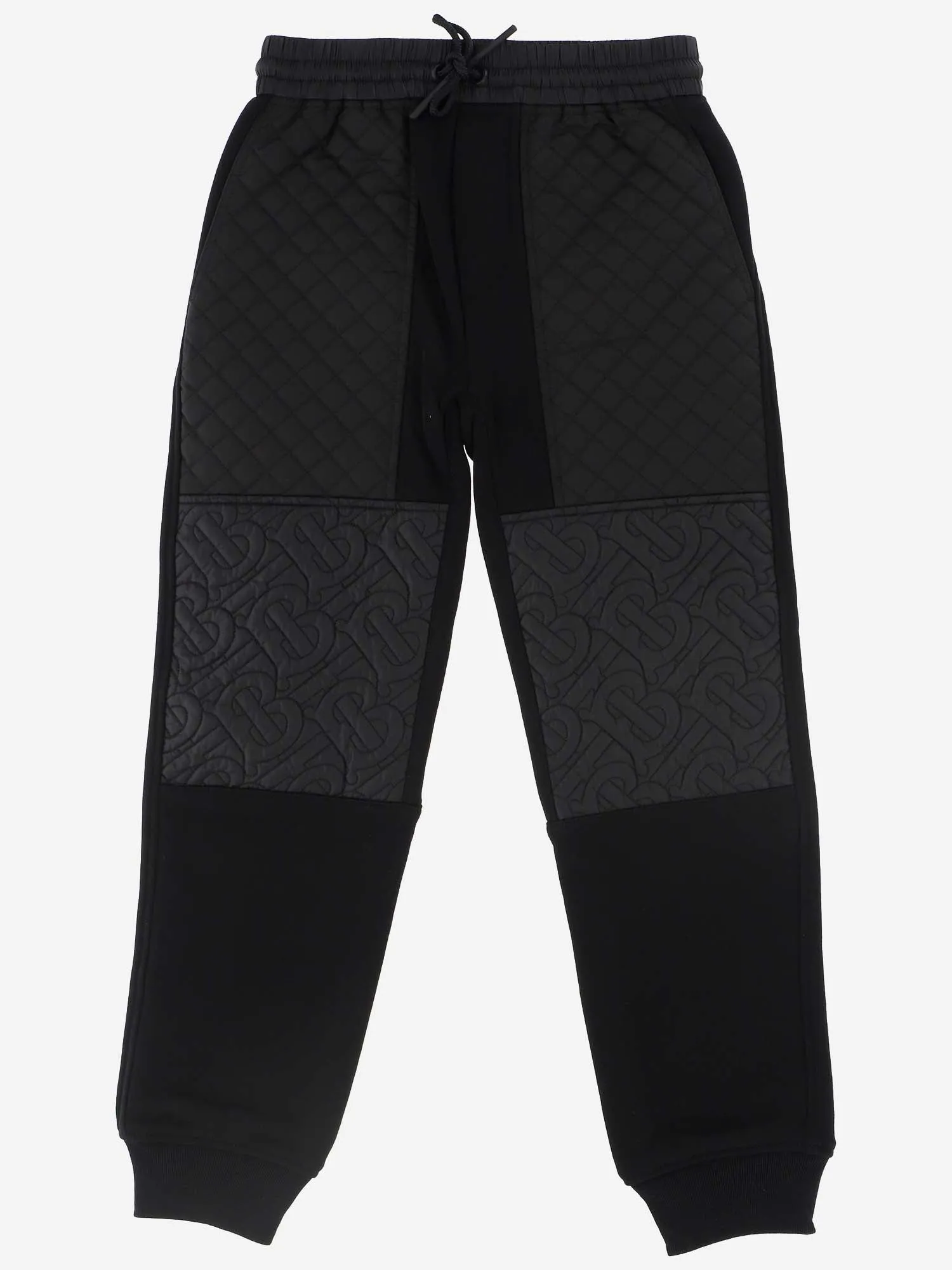 Burberry Kids Monogram Quilted Panel Jogging Pants