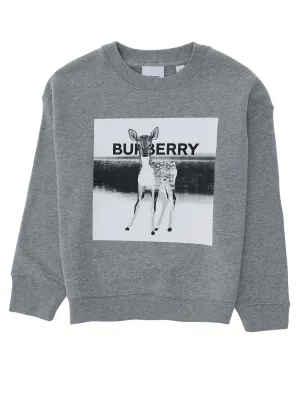 Burberry Kids Montage Print Crewneck Sweatshirt