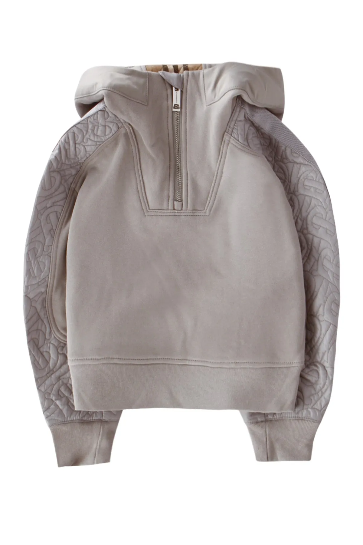 Burberry Kids Quilted Monogram Detail Hoodie