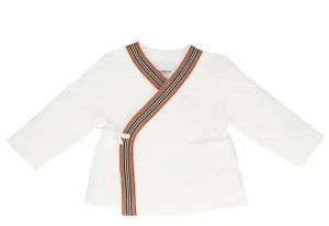 Burberry Kids Quilted Wrap Jacket