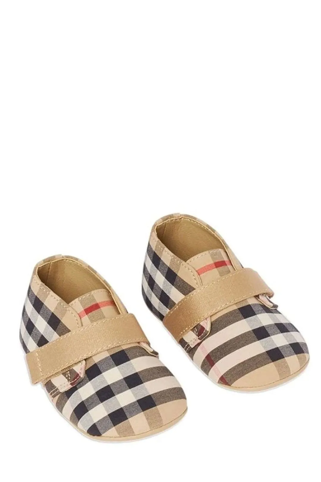 Burberry Kids Vintage Check Crib Shoes