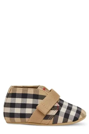 Burberry Kids Vintage Check Crib Shoes