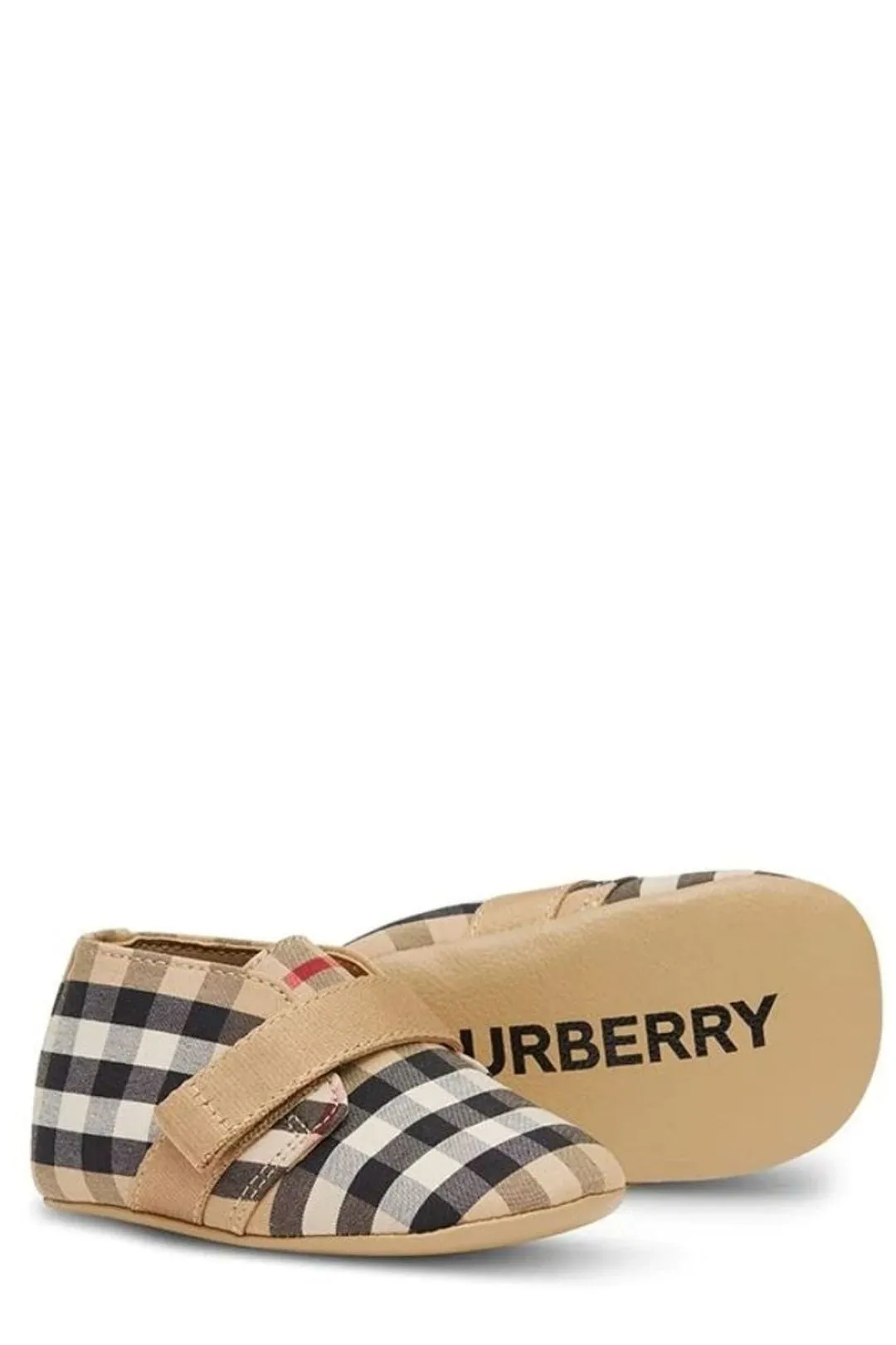 Burberry Kids Vintage Check Crib Shoes