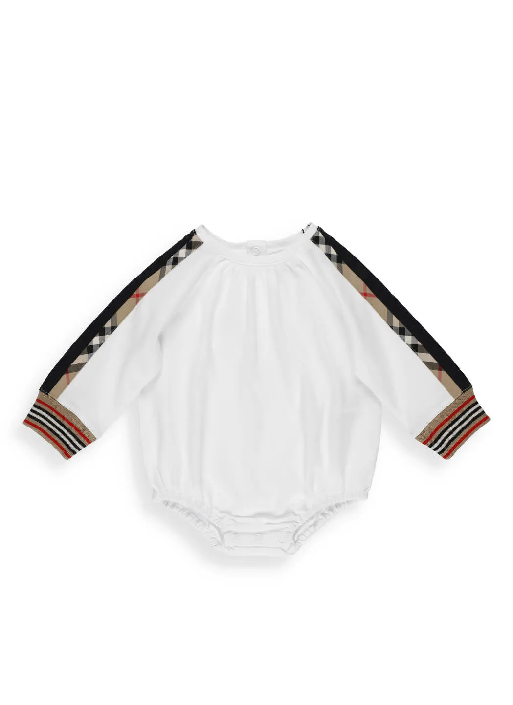 Burberry Kids Vintage Check Sleeve Bodysuit