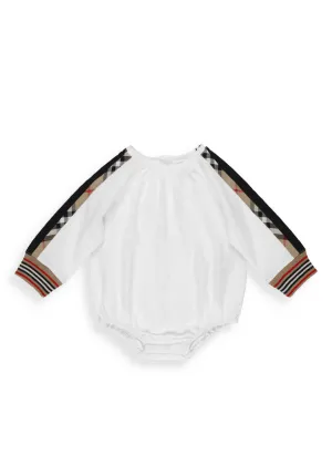 Burberry Kids Vintage Check Sleeve Bodysuit