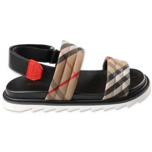 Burberry Kids Vintage Check Strapped Sandals