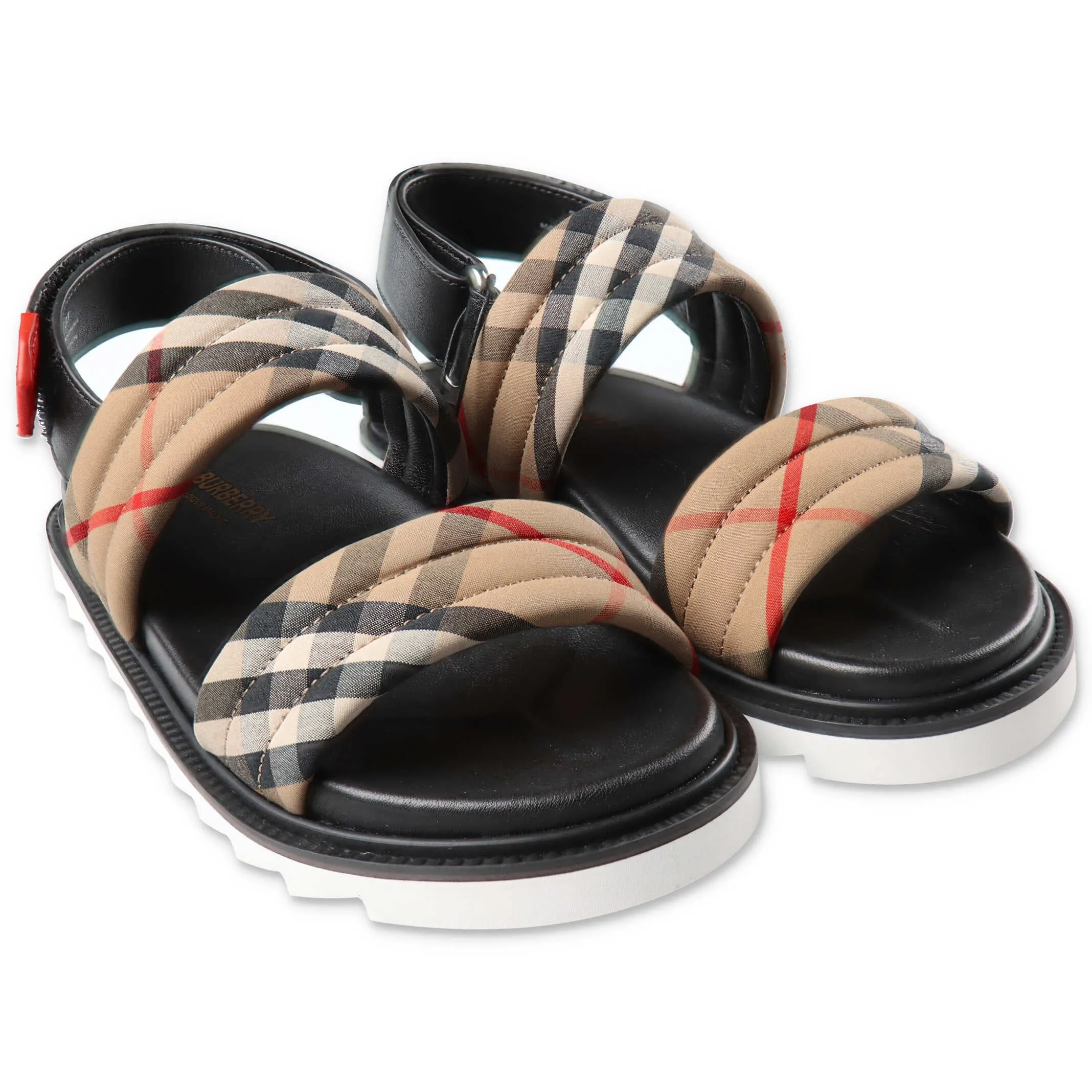 Burberry Kids Vintage Check Strapped Sandals
