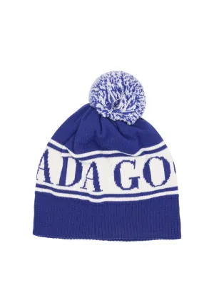 Canada Goose Kids Logo Intarsia Pompom Beanie