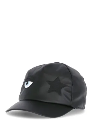 Chiara Ferragni Kids Eye Star Embroidered Cap
