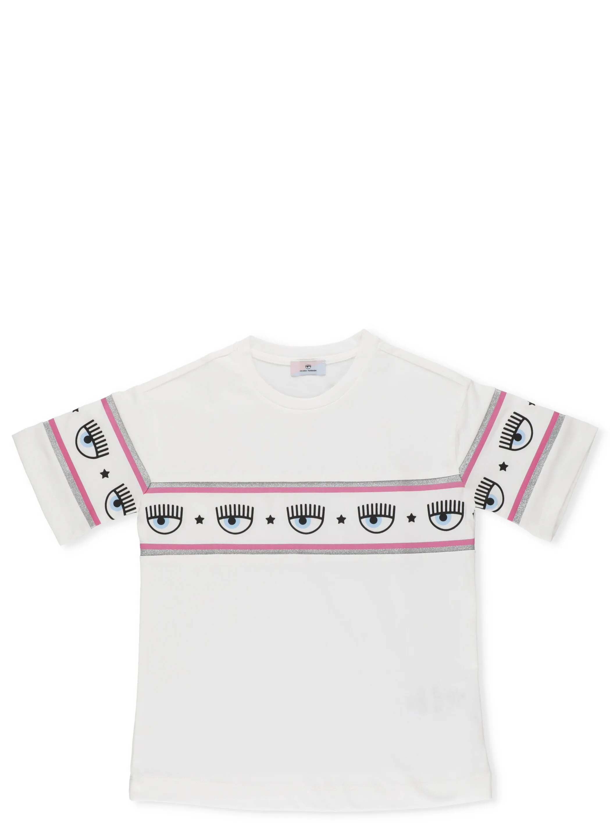 Chiara Ferragni Kids Logomania Print Crewneck T-Shirt