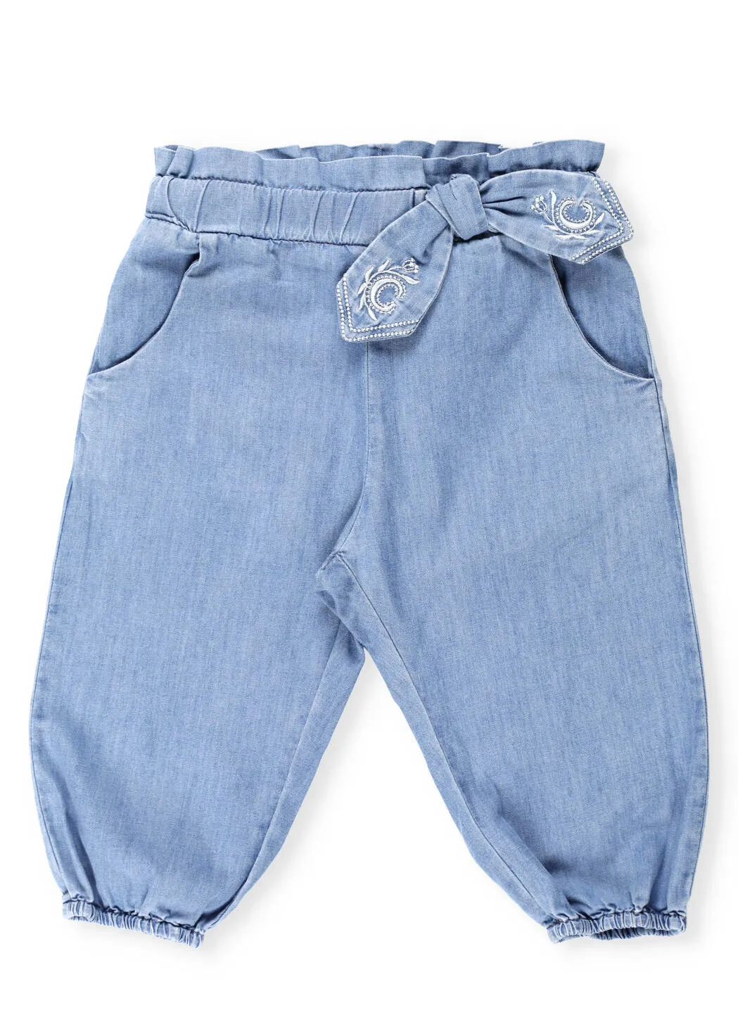 Chlo Kids Bow Detail Denim Jeans