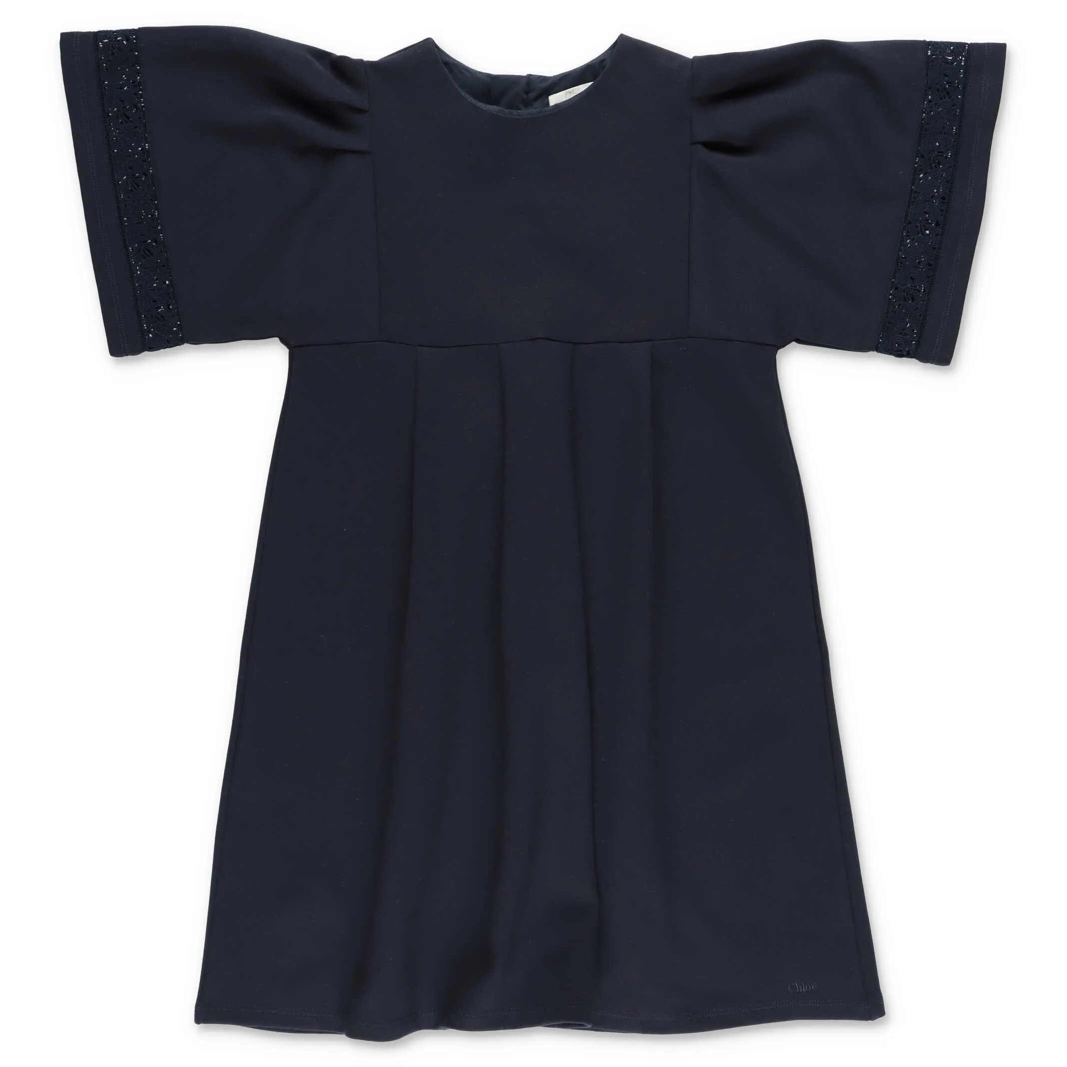 Chlo Kids Broderie Anglaise Embellished Dress