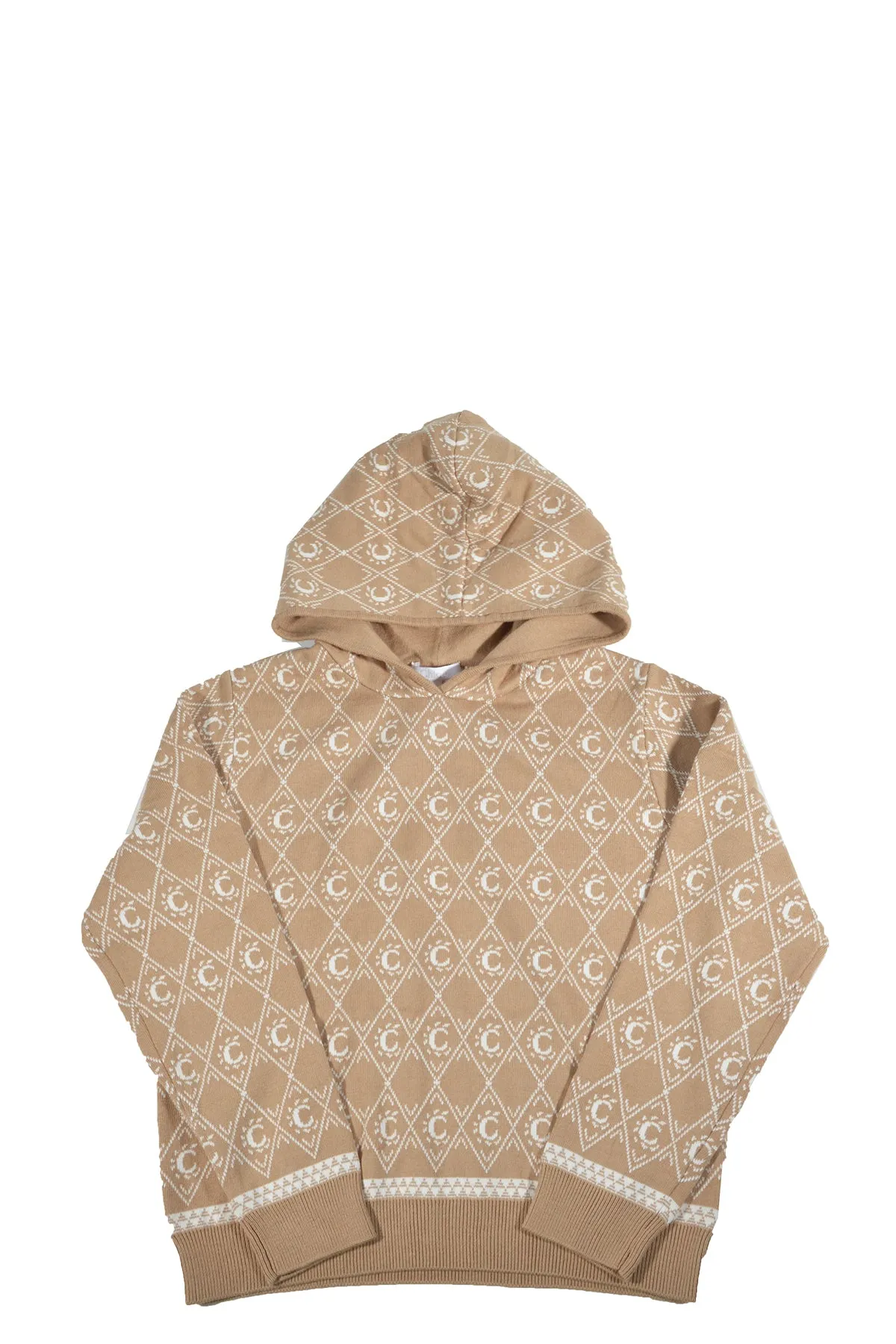 Chlo Kids C Intarsia Knitted Hoodie