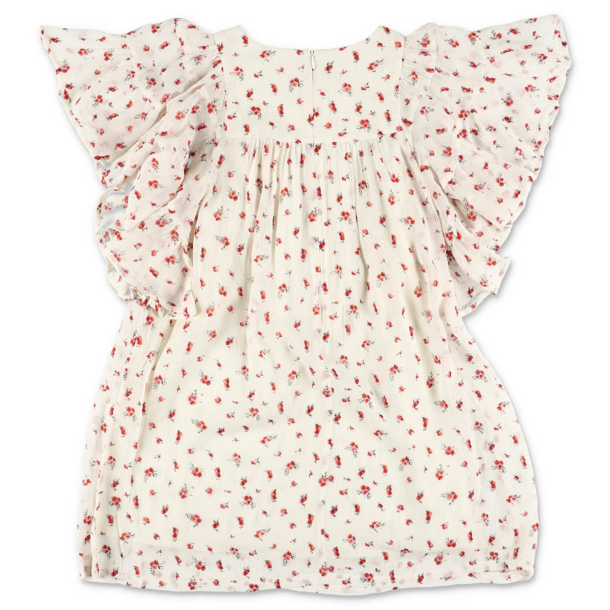 Chlo Kids Floral Printed Ruffled Dress