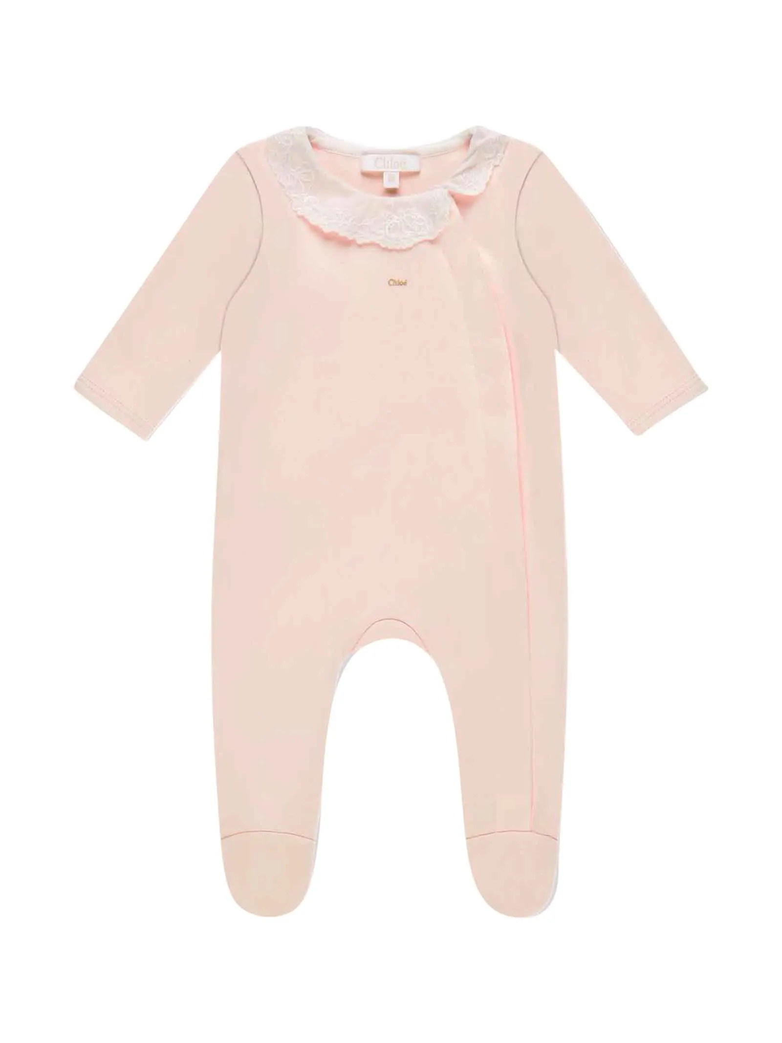 Chlo Kids Lace Collar Trim Pyjama Set