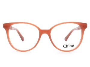 Chlo Kids Logo Detailed Round Frame Glasses