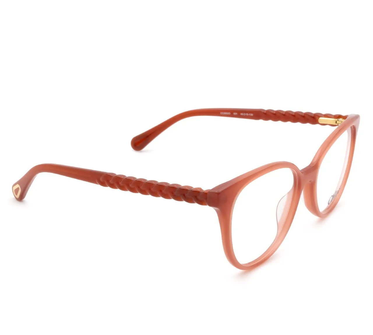Chlo Kids Logo Detailed Round Frame Glasses
