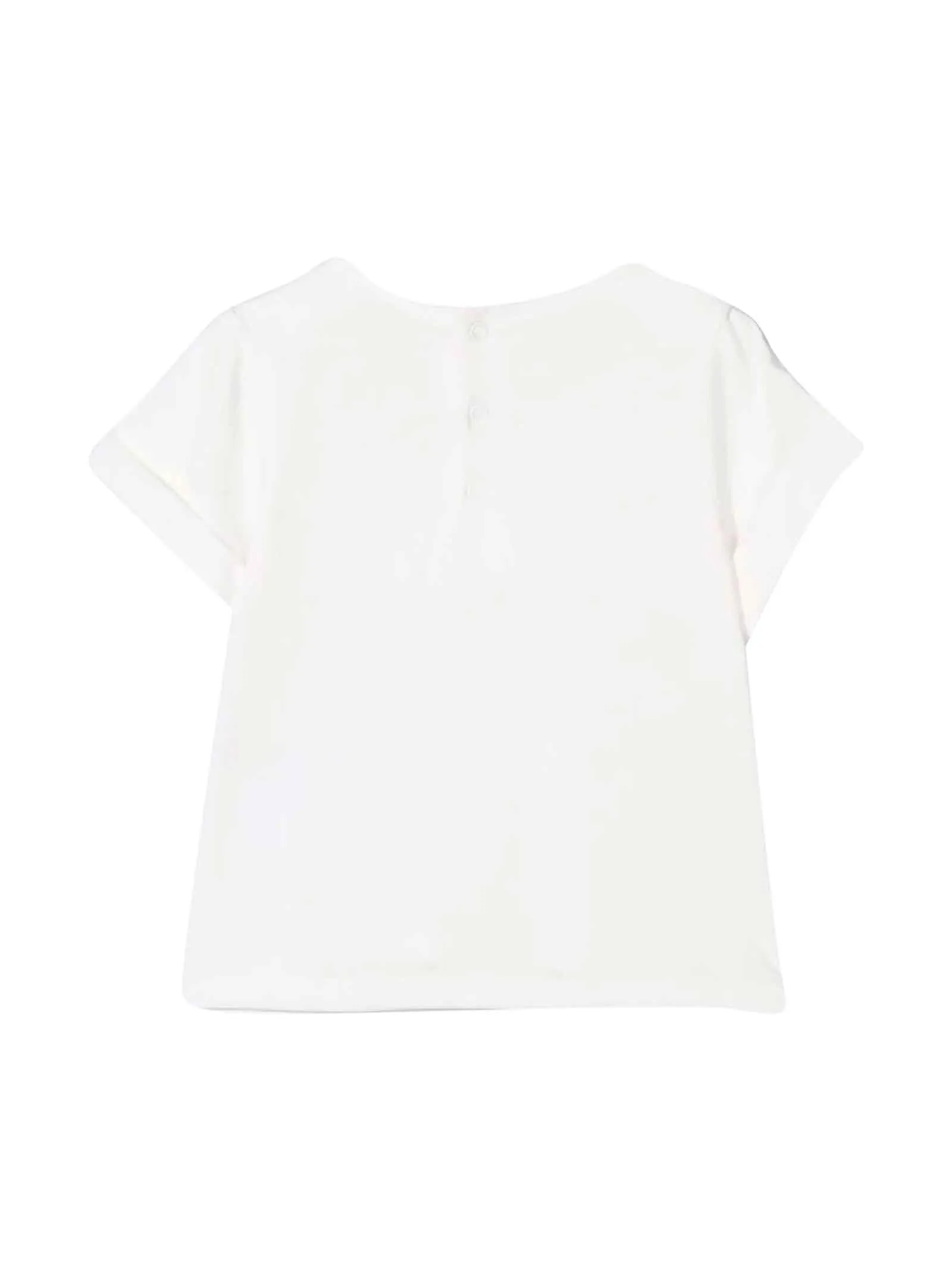 Chlo Kids Logo Embroidered Crewneck T-Shirt