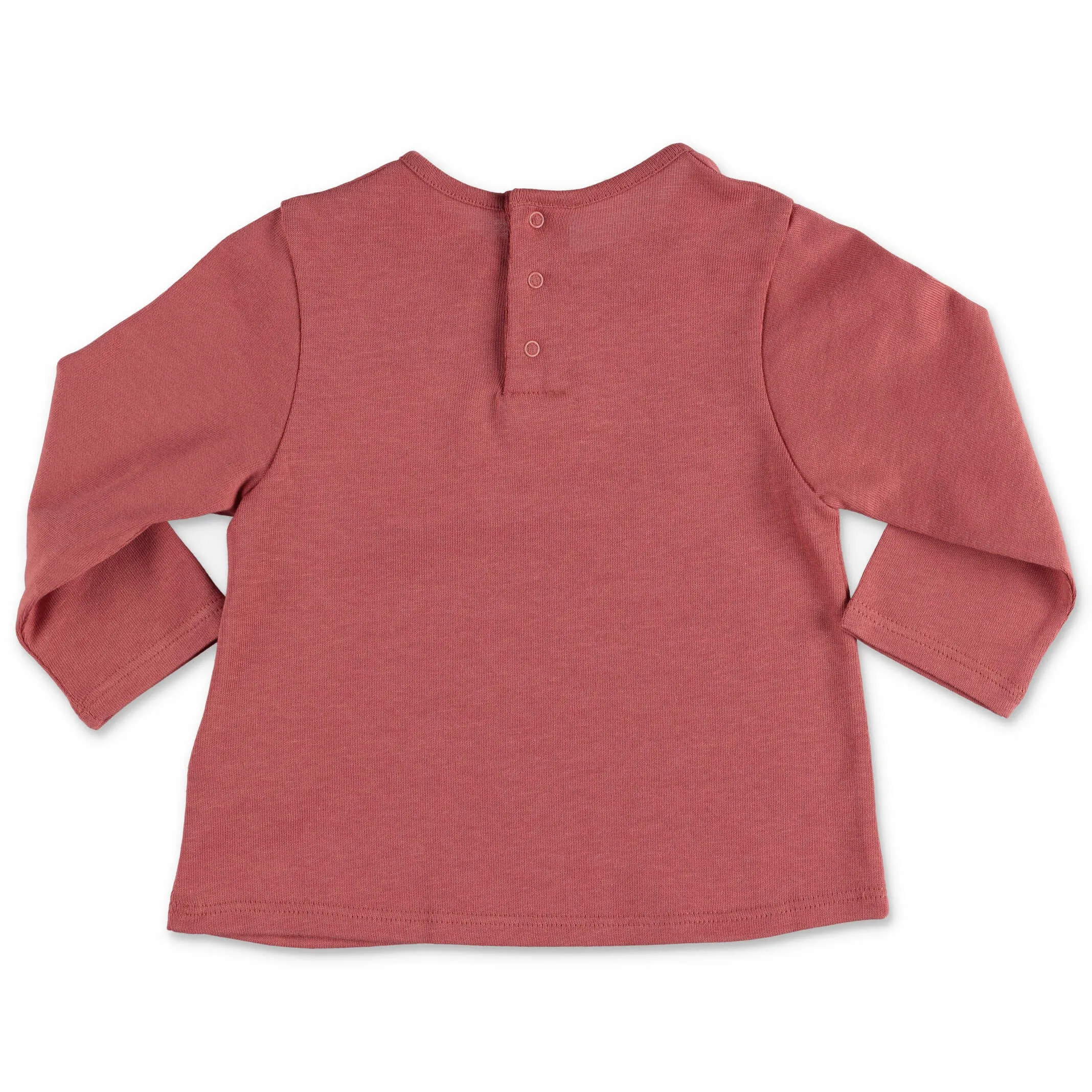 Chlo Kids Logo Embroidered Long-Sleeve Top